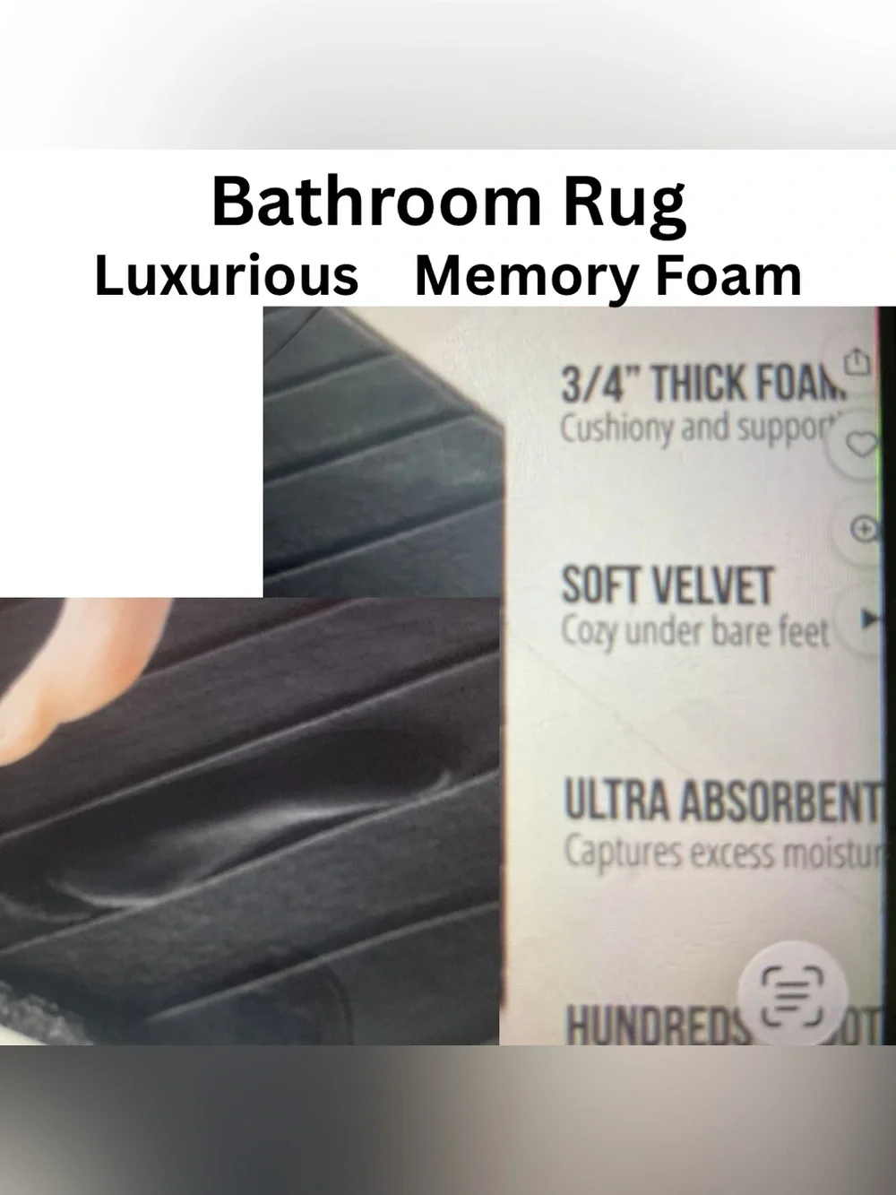 Gorilla Memory Foam Bathroom Rug